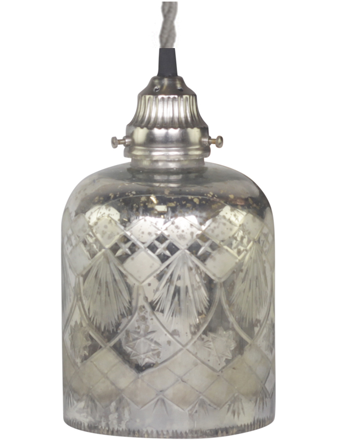 gardsromantik.se Lampa fattigmanssilver etsat mönster gardsromantik.se Lampor