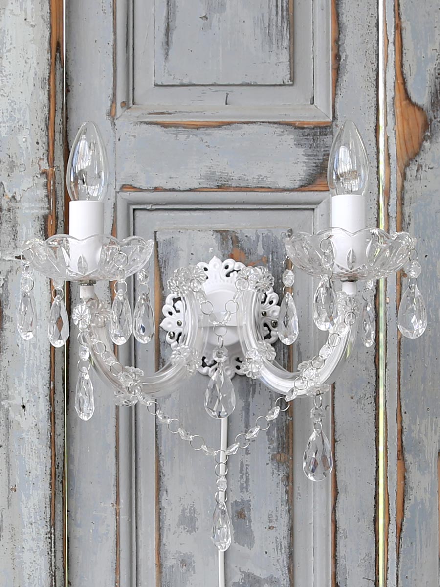 Www.gardsromantik.se chandelier vägglampa ljuskrona fransk ...