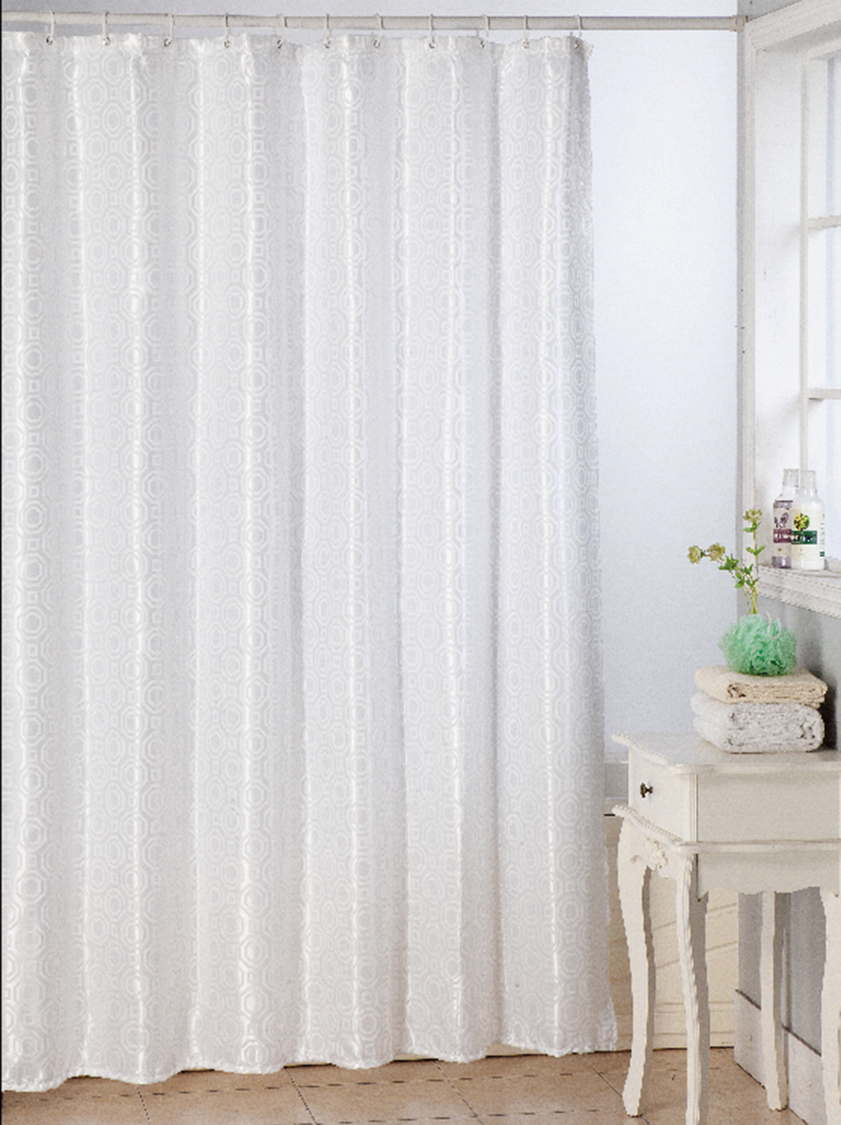 www gardsromantik se Duschdraperi vit Diamant shabby chic lantlig stil www gardsromantik se Duschdraperi vit Diamant shabby chic lantlig stil